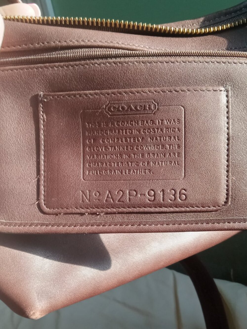Vintage Coach Legacy Mahogany Leather Handbag Style 9136 vin - Picture 2 of 14